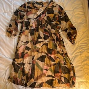 Multicolor geometric torrid mini dress size 0